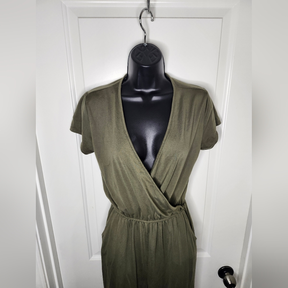Women's Olive Green Romper - Picture 2 of 8